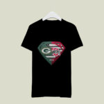 Green Bay Packers And Ohio State Buckeyes Superman 4 T Shirt