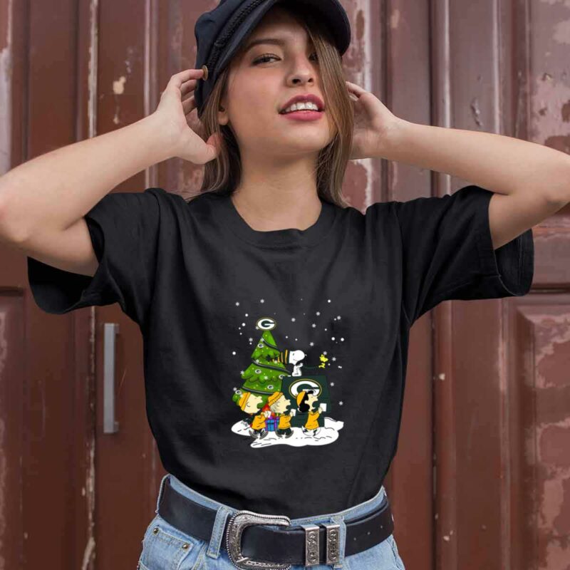 Green Bay Packers Are Coming To Town Snoopy Christmas 0 T Shirt