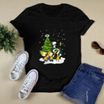 Green Bay Packers Are Coming To Town Snoopy Christmas 2 T Shirt