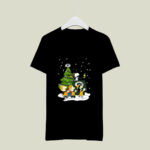 Green Bay Packers Are Coming To Town Snoopy Christmas 3 T Shirt