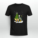 Green Bay Packers Are Coming To Town Snoopy Christmas 4 T Shirt