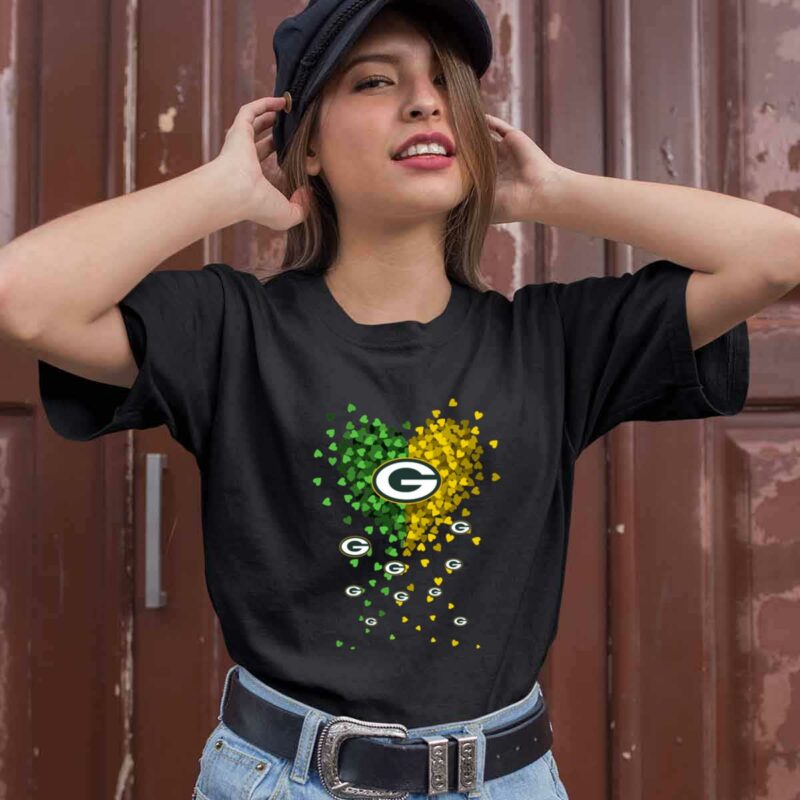 Green Bay Packers Logo Hear 0 T Shirt