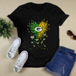 Green Bay Packers Logo Hear 2 T Shirt