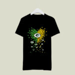Green Bay Packers Logo Hear 4 T Shirt