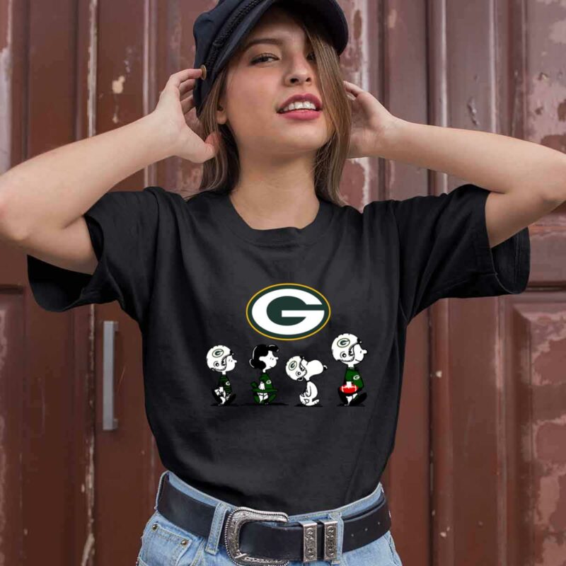 Green Bay Packers Snoopy Charlie Brown Super Bowl Peanuts 0 T Shirt