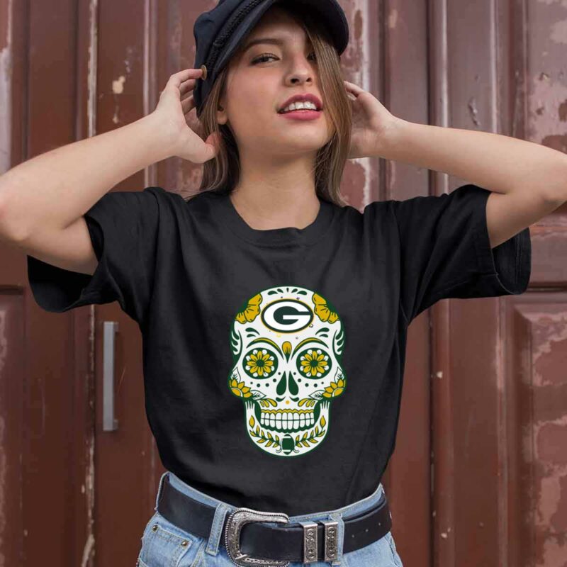 Green Bay Packers Sugar Skull 0 T Shirt