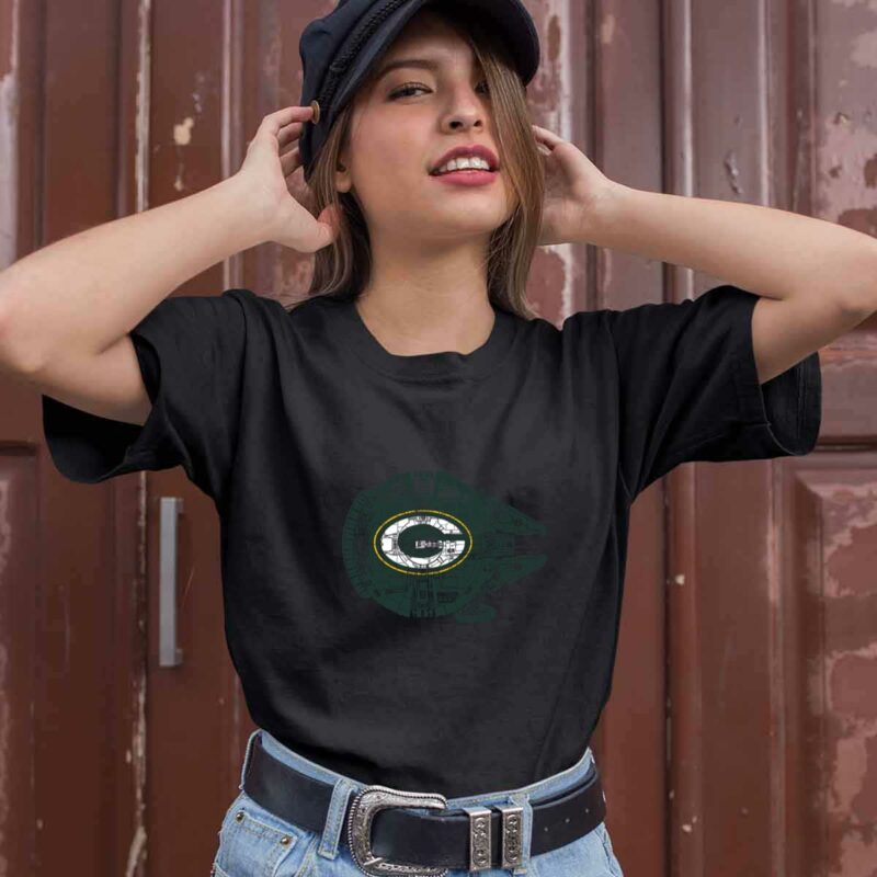 Green Bay Packers The Millennium Falcon Star Wars 0 T Shirt