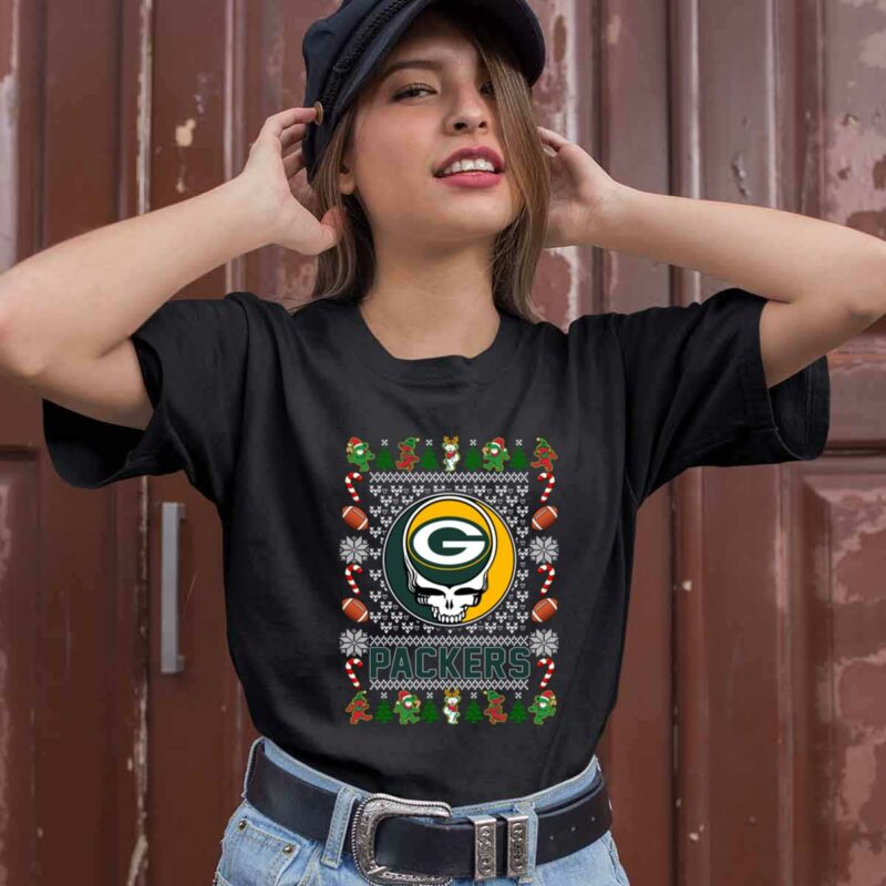 Green Bay Packers X Grateful Dead Christmas Ugly Sweater 0 T Shirt