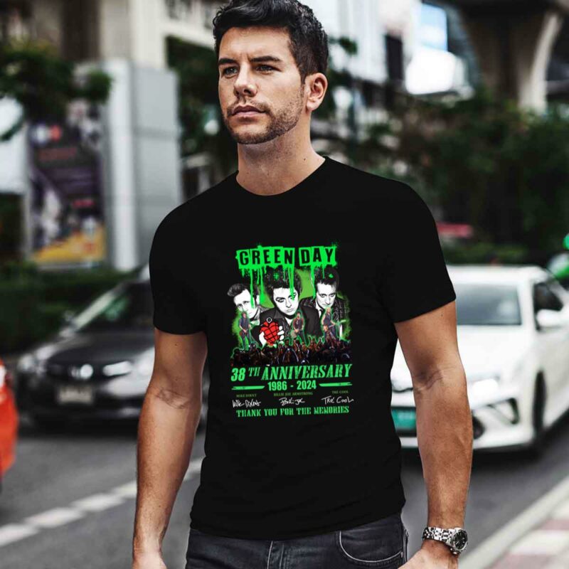 Green Day 38Th Anniversary 1989 2024 Thank You For The Memories 0 T Shirt