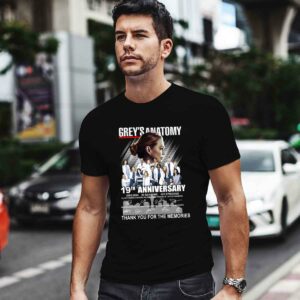 Greys Anatomy 19th Anniversary 2005 2024 Signatures Thank You For The Memories 0 T Shirt