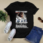 Greys Anatomy 19th Anniversary 2005 2024 Signatures Thank You For The Memories 4 T Shirt
