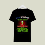 Grinch Americana Grinch I Salute Our Flag Santa Grinch Whoville Christmas 2 T Shirt