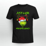 Grinch Christmas Santa Grinch Just a Girl Loves Grinch 4 T Shirt