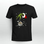 Grinch Hand Holding Baby Yoda Christmas 2 T Shirt