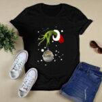 Grinch Hand Holding Baby Yoda Christmas 3 T Shirt