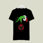 Grinch Hand Holding Disney Mickey Mouse Christmas 2 T Shirt