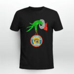 Grinch Hand Holding Jacksonville Jaguars Christmas 2 T Shirt
