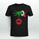 Grinch Hand Holding Motorcycle 3 T Shirt
