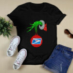 Grinch Hand Holding Us Postal Service Ornament 3 T Shirt