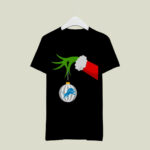 Grinch Hand Merry Christmas Detroit Lions 3 T Shirt