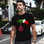 Grinch Hand Merry Christmas New York Giants 1 T Shirt