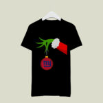 Grinch Hand Merry Christmas New York Giants 2 T Shirt