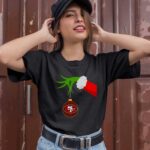 Grinch Hand Merry Christmas San Francisco 49ers 0 T Shirt
