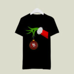 Grinch Hand Merry Christmas San Francisco 49ers 2 T Shirt