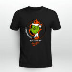 Grinch I Hate People But I Love My Baltimore Orioles 3 T Shirt