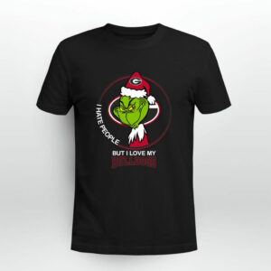 Grinch I Hate People But I Love My Georgia Bulldogs 0 T Shirt