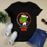 Grinch I Hate People but I Love My Cleveland Browns 3 T Shirt
