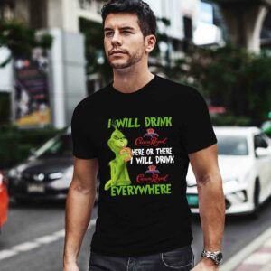Grinch I Will Drink Crown Royal Here or There I Will Drink Crown Royal Everywhere 0 T Shirt