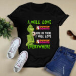 Grinch I Will Love Donkin Donut Grinch Love Donut 2 T Shirt