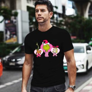 Grinch Max Dog and Cindy Lou Who Pink Heart Trio the Grinch Movie 0 T Shirt