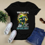 Grinch They Hate Us because They Aint Us Philadelphia Sport Football Eagle 2 T Shirt
