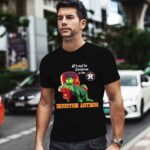 Grinch and Dog Houton Astros All I Want For Christmas Is The Houston Astros 1 T Shirt