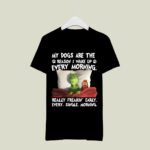 Grinch and Max Dog Christmas My Dogs Are the Reason I Wake Up 3 T Shirt