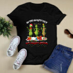 Grinch on the Naughty List and I Regret Nothing Christmas 4 T Shirt