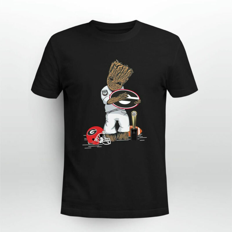 Groot Hug Georgia Bulldogs National Championship 0 T Shirt