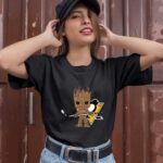Groot I Am Ice Hockey Player Team Pittsburgh Penguins 1 T Shirt