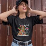Grow Your Heart With Acceptance Autism Awareness Christmas 1 T Shirt