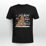 Grow Your Heart With Acceptance Autism Awareness Christmas 4 T Shirt