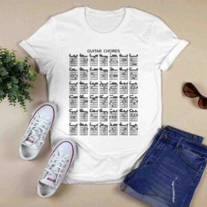 Guitar Chords Detailed Chart Fretboard Master Guitarist 0 T Shirt