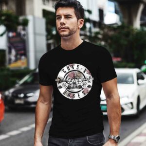 Guns N Roses Floral 0 T Shirt