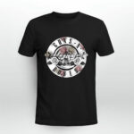 Guns N Roses Floral 3 T Shirt