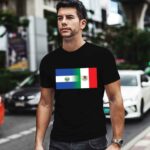 Half Mexican Half Salvadorian Flag Mexico El Salvador 0 T Shirt
