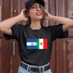 Half Mexican Half Salvadorian Flag Mexico El Salvador 1 T Shirt