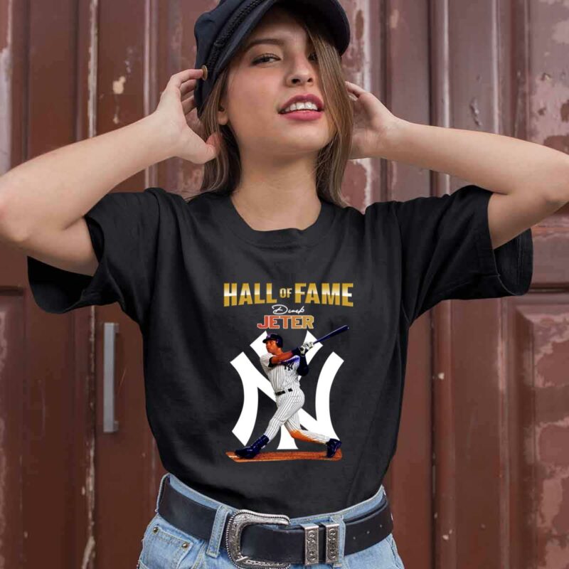 Hall Of Fame Derek Jeter New York Yankees 0 T Shirt