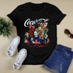 Halloween Horror Characters Coca Cola 4 T Shirt