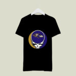 Halloween Skull Funny Football Team Baltimore Ravens 4 T Shirt